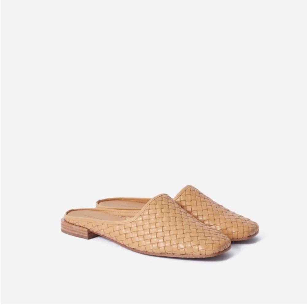 Everlane Tan Woven Leather Mules - Picture 2 of 5